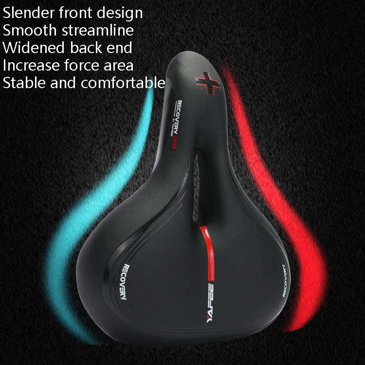 YAFEE Taillight Bicycle Seat Mountain Bike Saddle With Light Seat(Red)