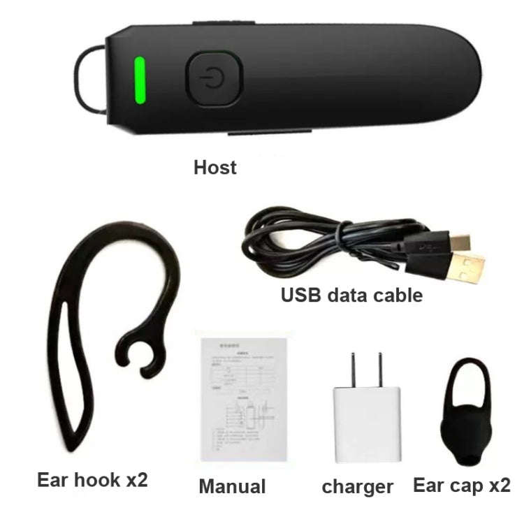 A08 Mini Ear Hook Wireless Walkie Talkie Outdoor Mini Walkie Talkie  Wireless Bluetooth Walkie Ta...
