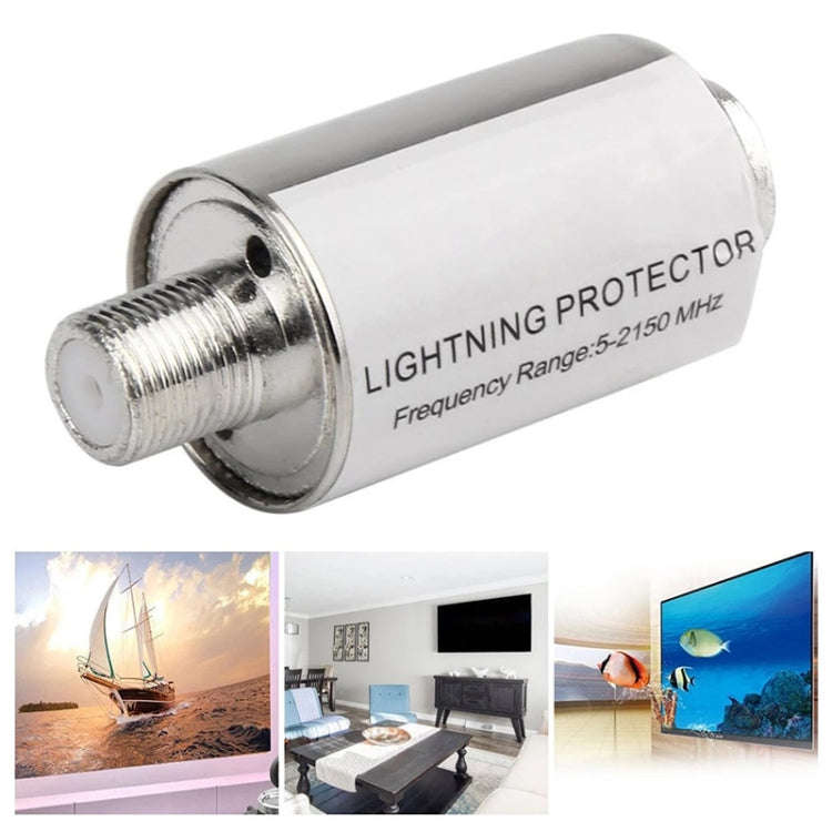 JS-210 5-2150MHz Lighting Protector Coaxial Satellite TV Light Protection Devices Satellite Anten...
