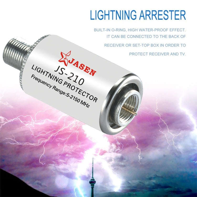 JS-210 5-2150MHz Lighting Protector Coaxial Satellite TV Light Protection Devices Satellite Anten...