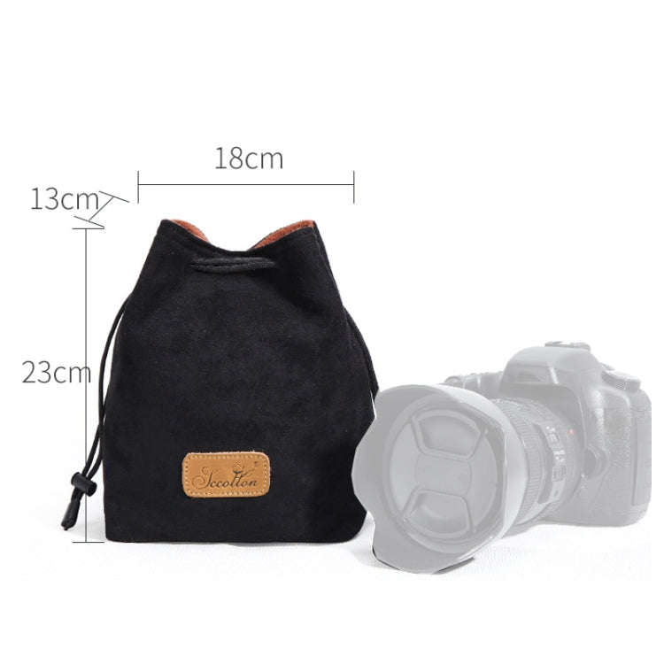 S.C.COTTON Liner Shockproof Digital Protection Portable SLR Lens Bag Micro Single Camera Bag Squa...