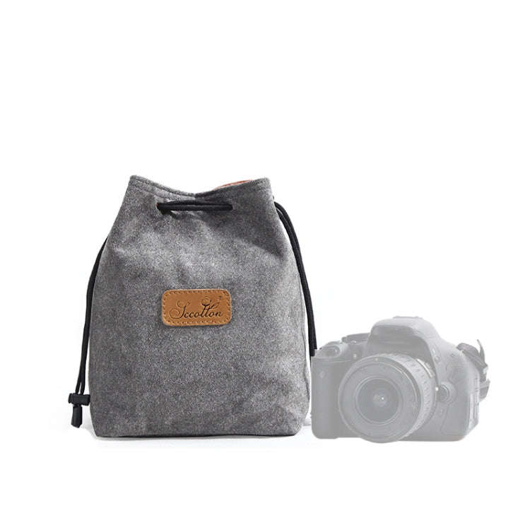 S.C.COTTON Liner Shockproof Digital Protection Portable SLR Lens Bag Micro Single Camera Bag Squa...