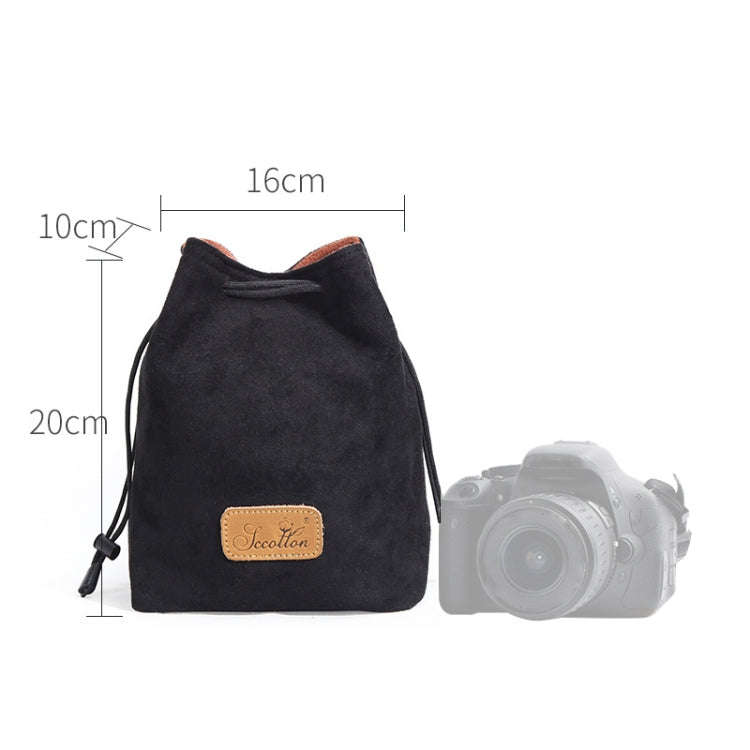 S.C.COTTON Liner Shockproof Digital Protection Portable SLR Lens Bag Micro Single Camera Bag Squa...