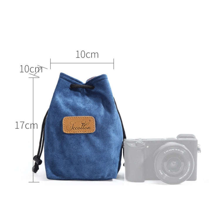 S.C.COTTON Liner Shockproof Digital Protection Portable SLR Lens Bag Micro Single Camera Bag Squa...