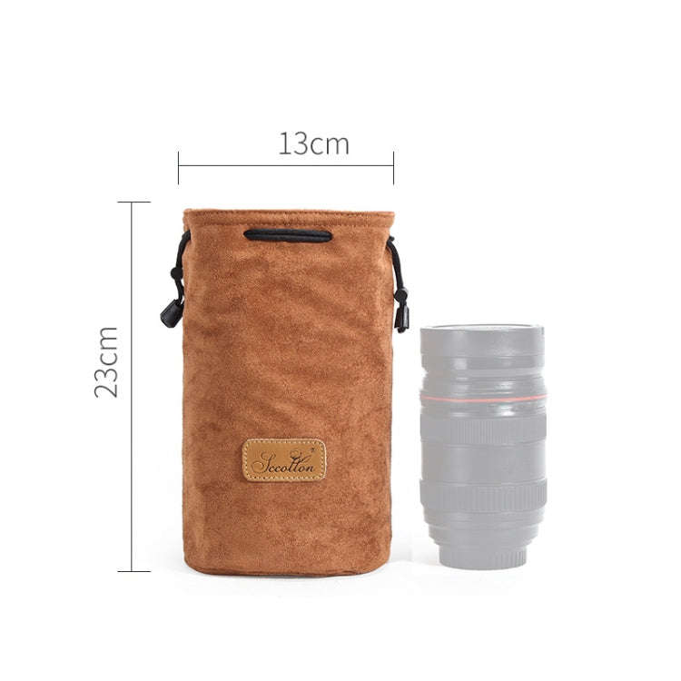 S.C.COTTON Liner Shockproof Digital Protection Portable SLR Lens Bag Micro Single Camera Bag Roun...