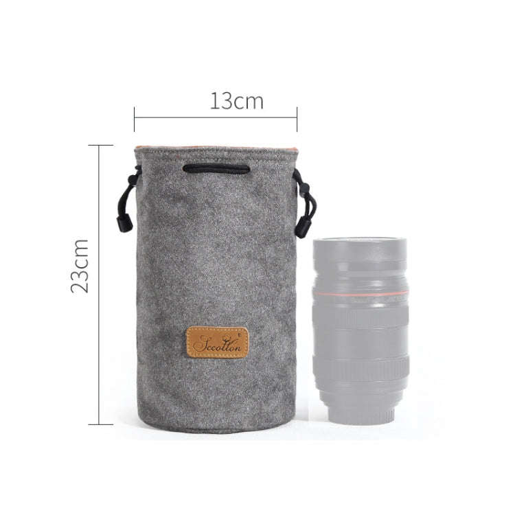 S.C.COTTON Liner Shockproof Digital Protection Portable SLR Lens Bag Micro Single Camera Bag Roun...