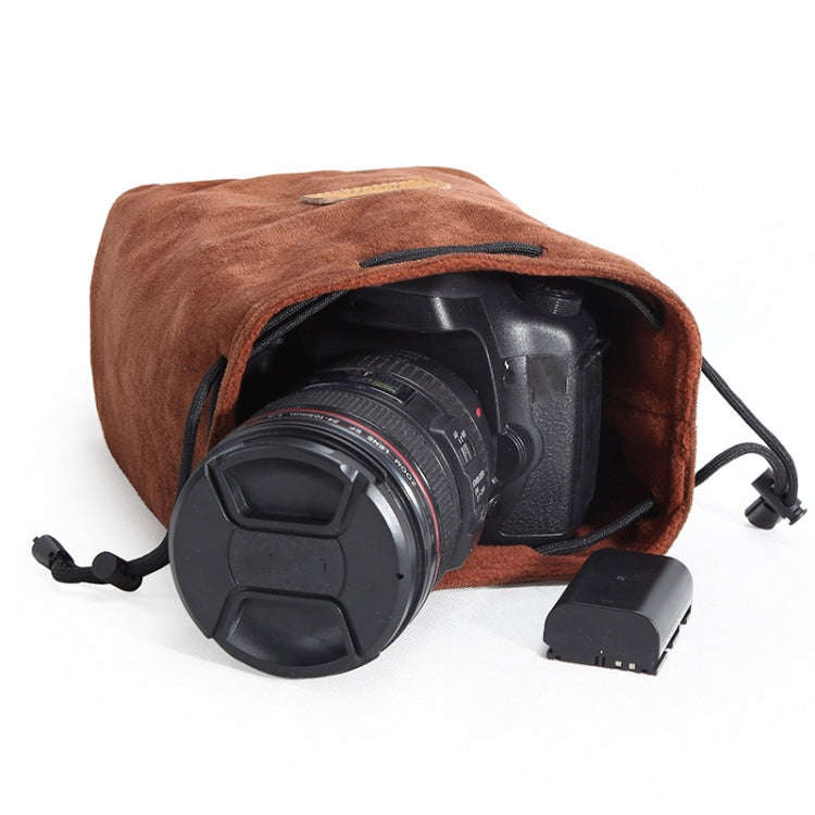 S.C.COTTON Liner Shockproof Digital Protection Portable SLR Lens Bag Micro Single Camera Bag Roun...