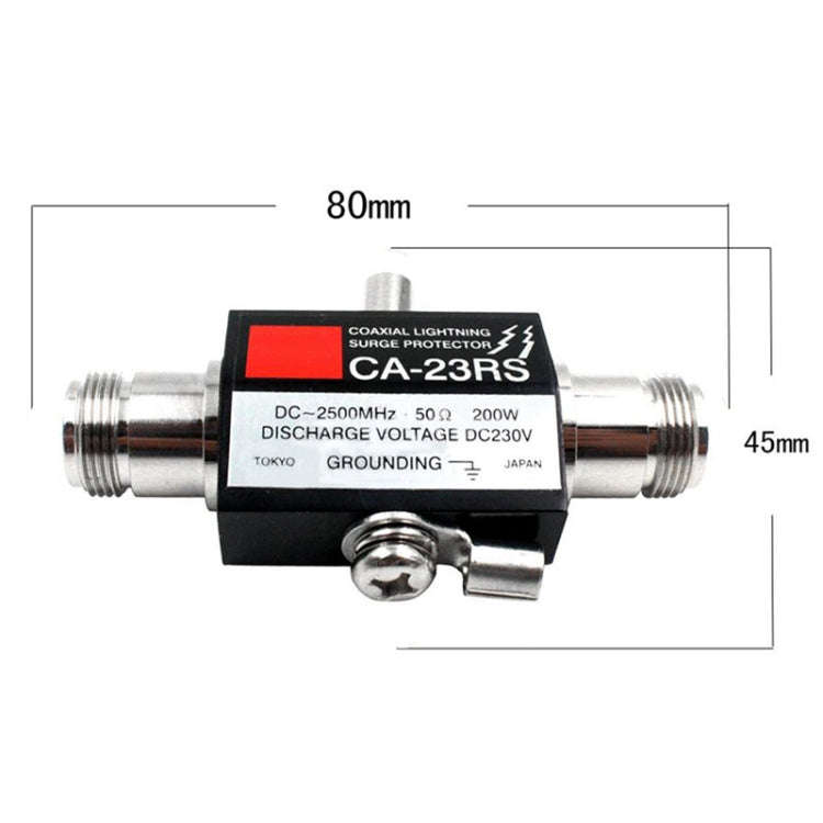 CA-23RS 400W 2500MHz Lighting Arrestor N Male Plug to N Female Coaxial Surge Protector