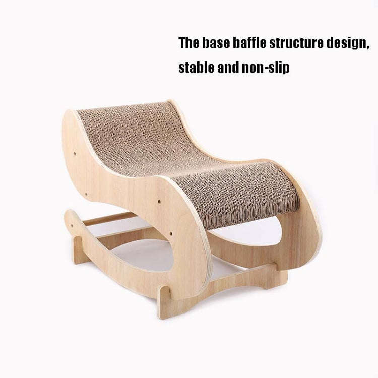 Corrugated Cat Scratching Board Shaker Claw Grinding Toy(Primary Color)