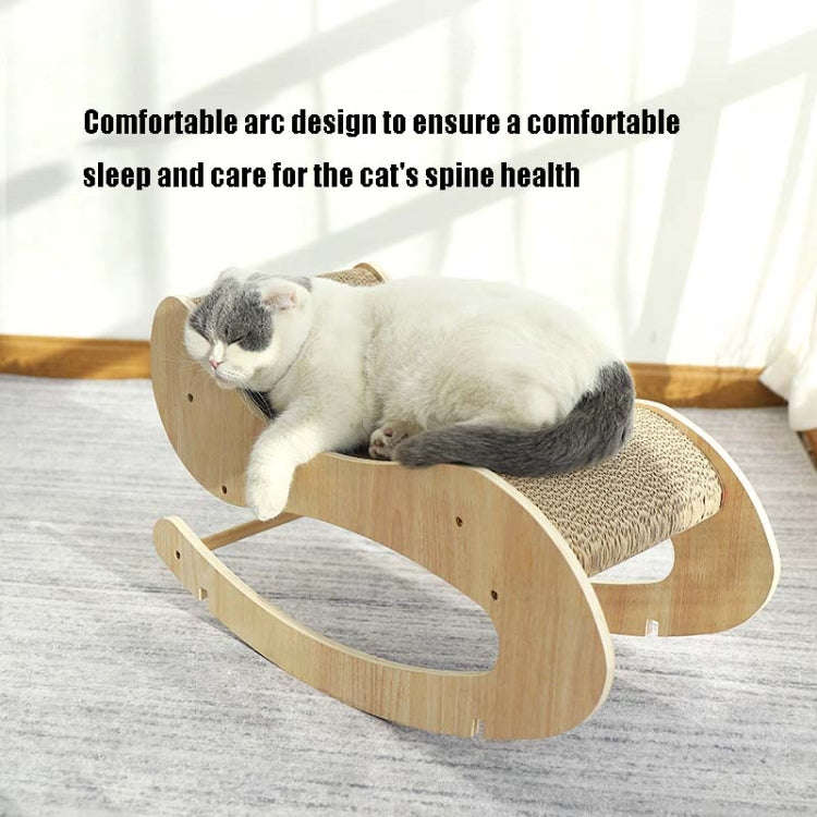 Corrugated Cat Scratching Board Shaker Claw Grinding Toy(Primary Color)