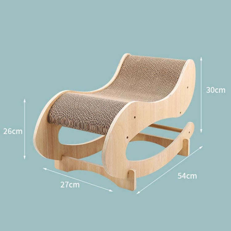 Corrugated Cat Scratching Board Shaker Claw Grinding Toy(Primary Color)