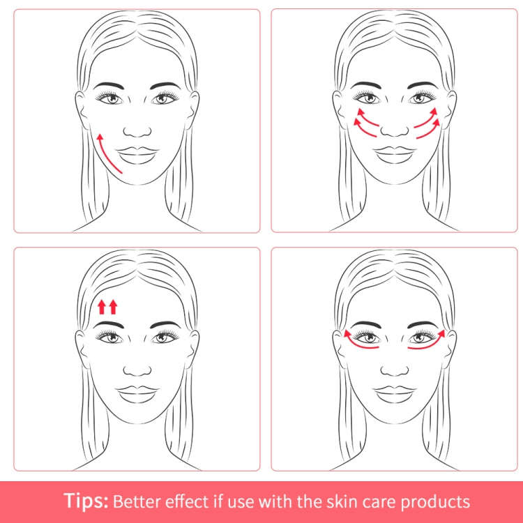 A210 Household Skin Rejuvenation Micro-current Beauty Instrument Facial Radio Frequency Massage I...