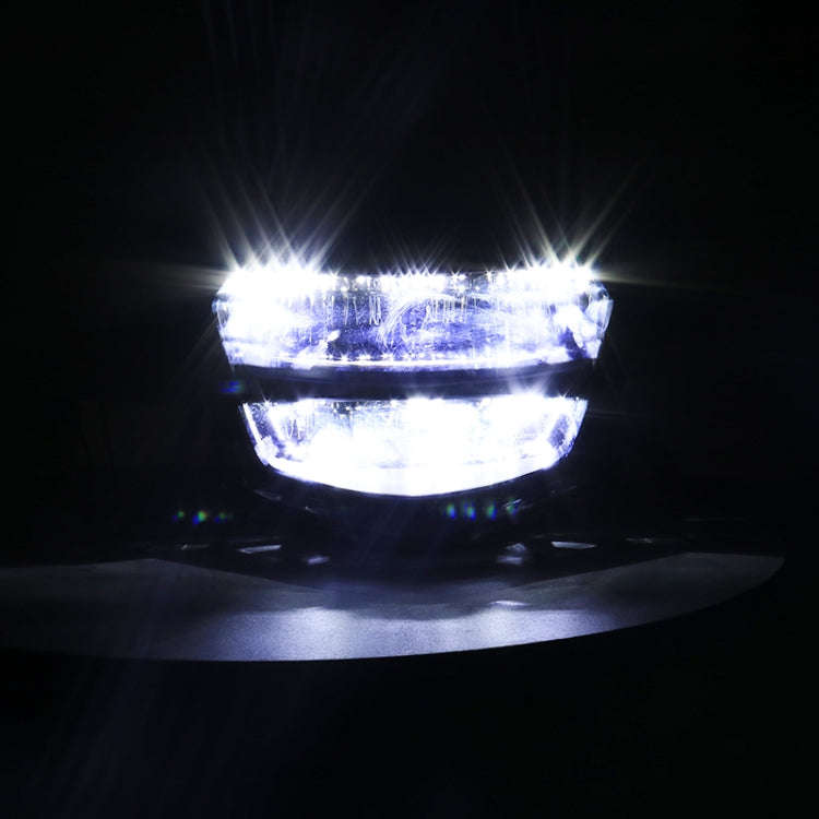 Motorcycle LED Retro Headlights LED Far Near Beam Lights For Yamaha LC135 V2-V6(Smoked Glass)