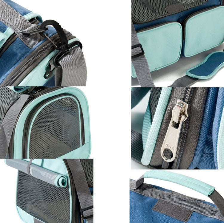 LDLC QS-062 Pet Breathable One-Shoulder Outing Carrying Bag For Medium & Large Cats(Gray)