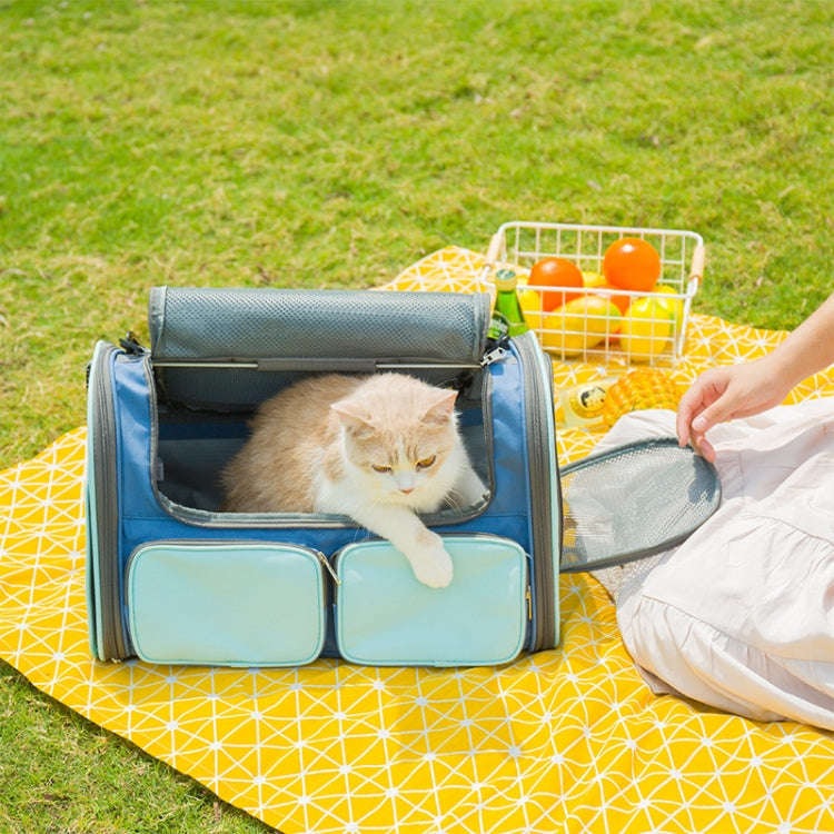 LDLC QS-062 Pet Breathable One-Shoulder Outing Carrying Bag For Medium & Large Cats(Gray)
