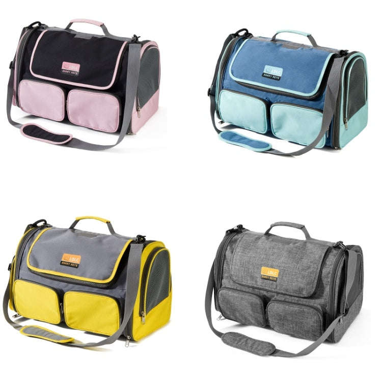 LDLC QS-062 Pet Breathable One-Shoulder Outing Carrying Bag For Medium & Large Cats(Gray)