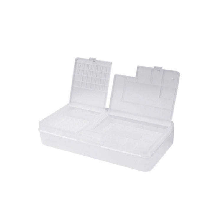 2 PCS Double-Layer Clamshell Mobile Phone Repair Parts Turnover Box Mobile Phone Disassembly  Scr...