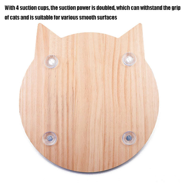 Handmade Sisal Solid Wood Durable Cat Grinding Claw Board Toy, Size: 34x31.5cm(Wood Color)