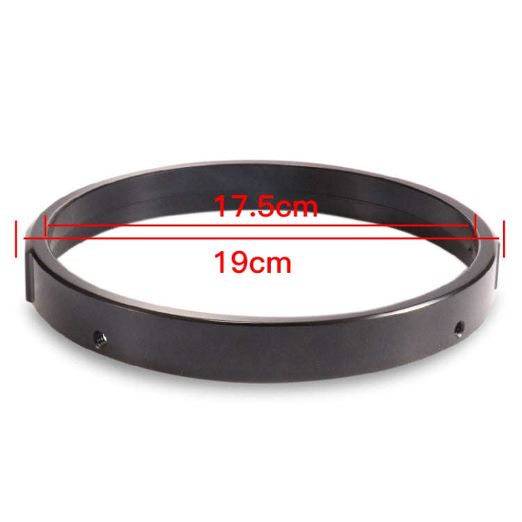 7 Inch Motorcycle Headlight Modification Parts Headlight Ring Bracket(Black)