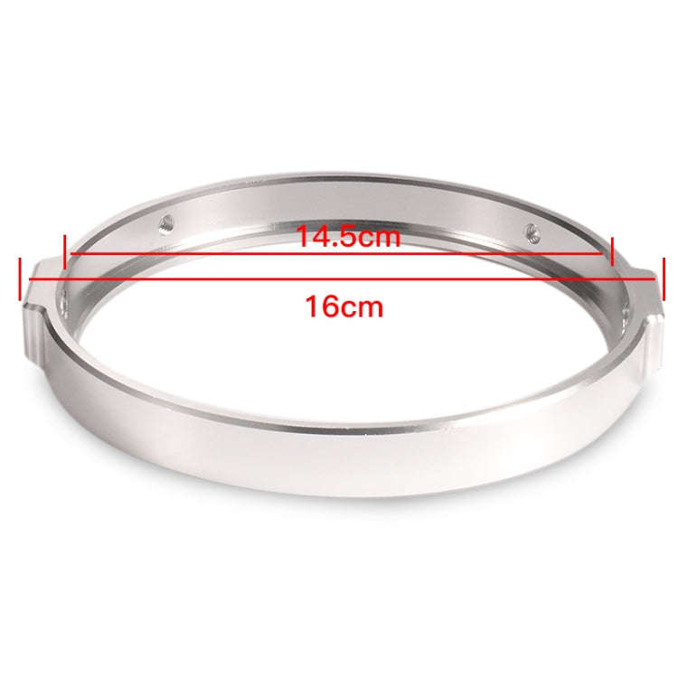 5.75 Inch Round Retro Headlight Ring Motorcycle Headlight Modification Parts(Silver)