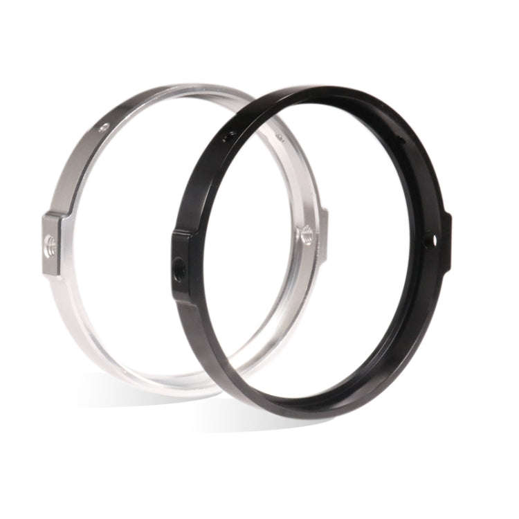 5.75 Inch Round Retro Headlight Ring Motorcycle Headlight Modification Parts(Silver)