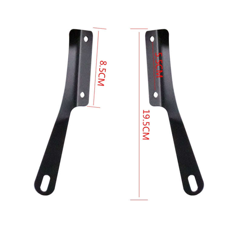 5-7 Inch Retro Motorcycle Windshield Universal Modified Windshield(Smoky)