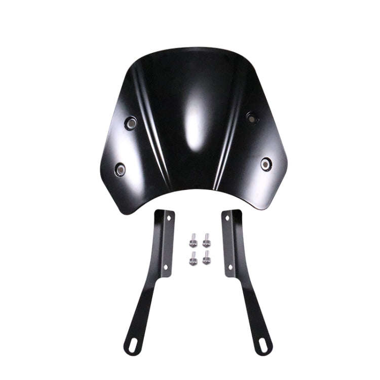 5-7 Inch Retro Motorcycle Windshield Universal Modified Windshield(Smoky)