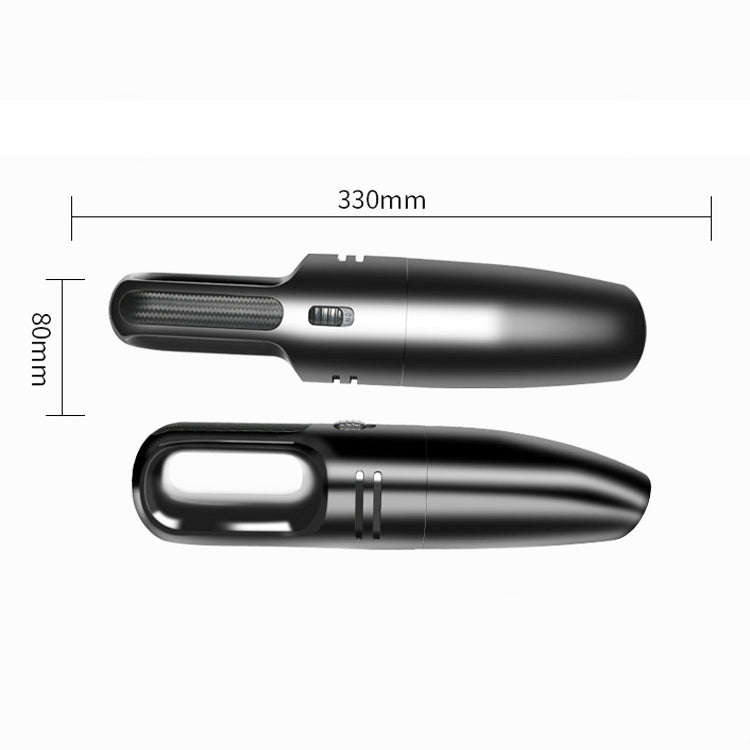 Car Handheld Portable Vacuum Cleaner Small Car Vacuum Cleaner Wireless Black Gray