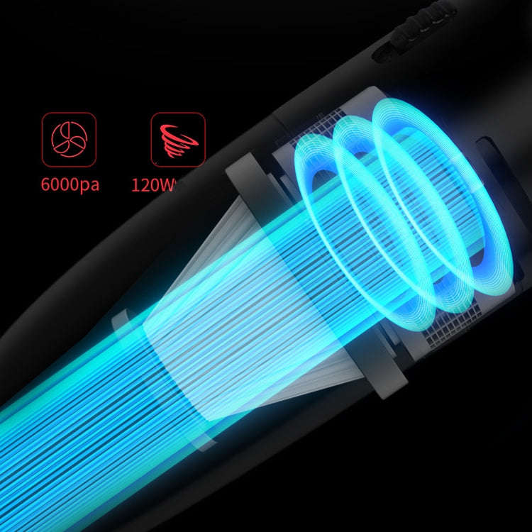Car Handheld Portable Vacuum Cleaner Small Car Vacuum Cleaner Wireless Black Gray