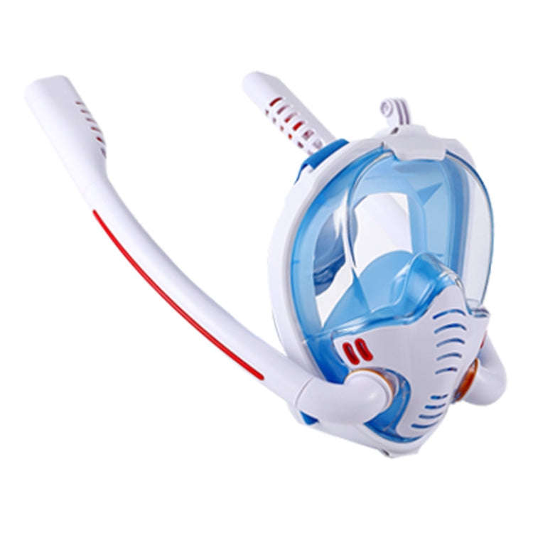 Snorkeling Mask Double Tube Silicone Full Dry Diving Mask Adult Swimming Mask Diving Goggles, Siz...