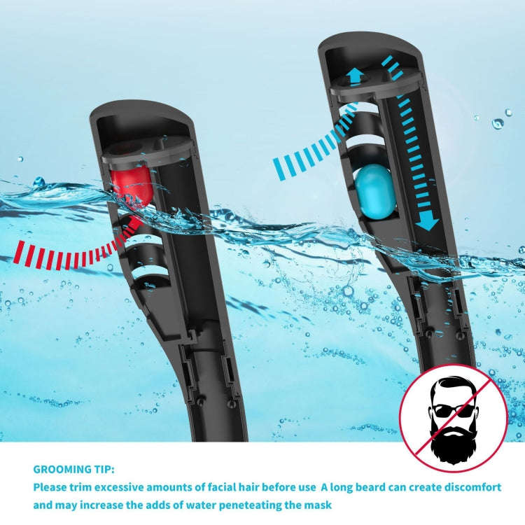 Snorkeling Mask Double Tube Silicone Full Dry Diving Mask Adult Swimming Mask Diving Goggles, Siz...