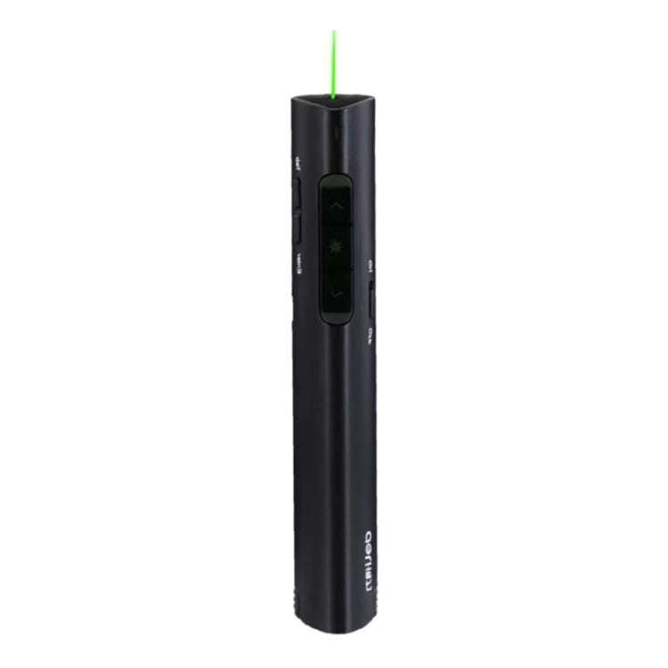 Deli 2.4G Flip Pen Business Presentation Remote Control Pen, Model: 2801G Black (Green Light)