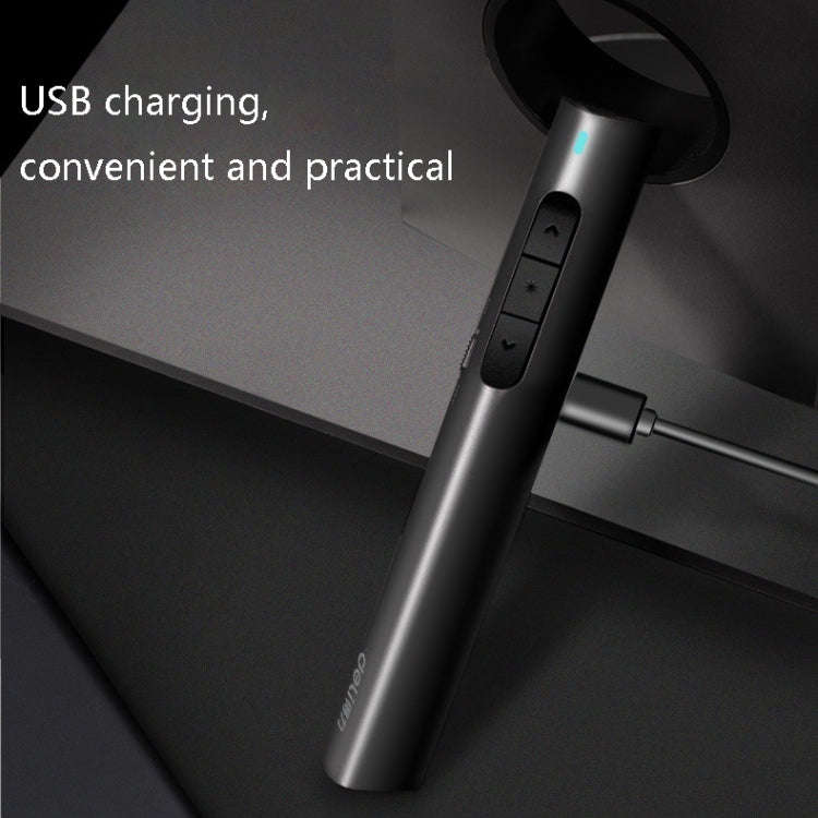 Deli 2.4G Flip Pen Business Presentation Remote Control Pen, Model: 2801G Black (Green Light)