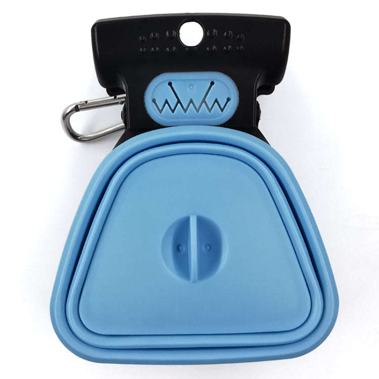 DT Portable Toilet Picker For Pets Outing Folding Clip Collector, Size: 18x14.5x5cm(Blue)