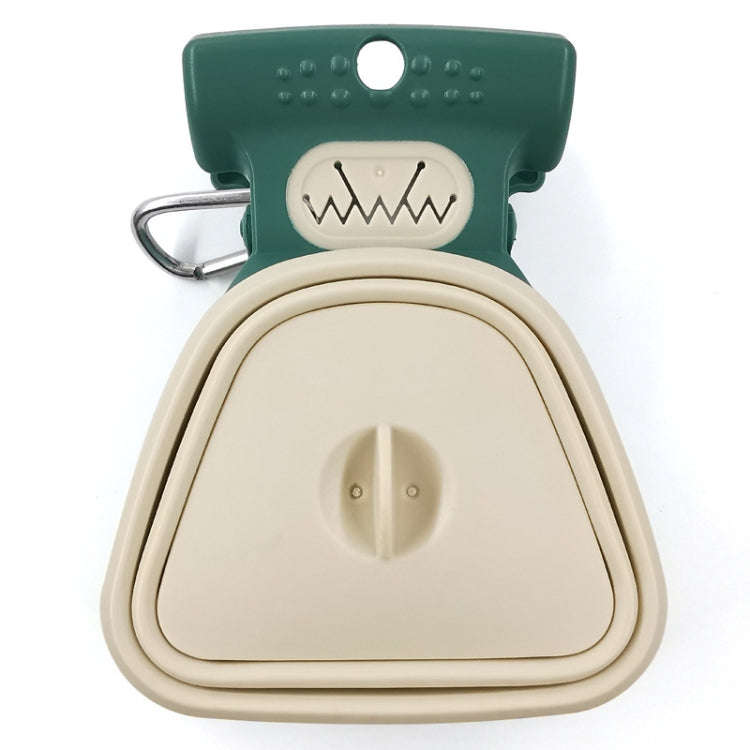 DT Portable Toilet Picker For Pets Outing Folding Clip Collector, Size: 18x14.5x5cm(Mustard)