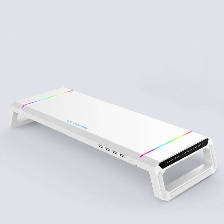 ICE COOREL T1 Monitor Increased Rack Foldable Laptop Stand With RGB Lighting & 4xUSB2.0 Expansion...