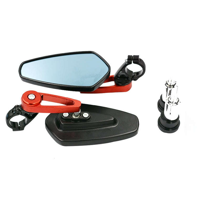 Electric Bike Motorcycle Modified Reversing Retro Rearview Handle Mirror All Aluminum Reflective ...