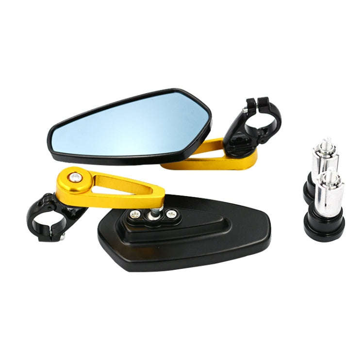 Electric Bike Motorcycle Modified Reversing Retro Rearview Handle Mirror All Aluminum Reflective ...