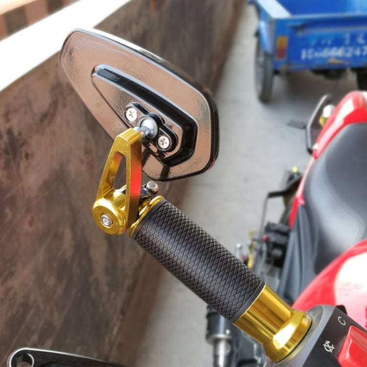 Electric Bike Motorcycle Modified Reversing Retro Rearview Handle Mirror All Aluminum Reflective ...