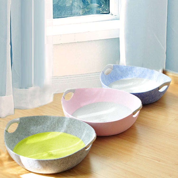 Four Seasons Universal Felt Nest For Pets Cat Bed Pet Supplies(Pink)