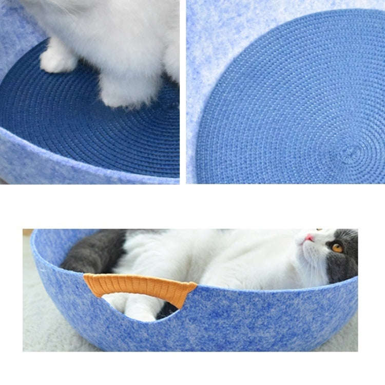 Four Seasons Universal Felt Nest For Pets Cat Bed Pet Supplies(Pink)