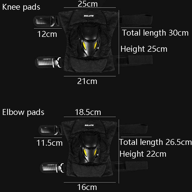 SULAITE Motorcycle Protector Rider Wind Warmth Protective Gear Riding Equipment, Colour: Black Kn...