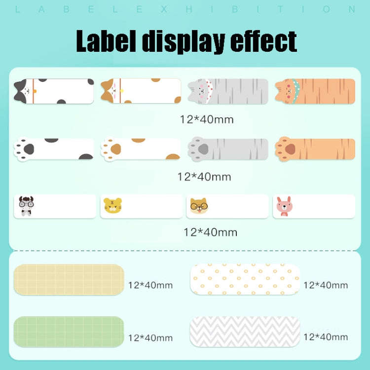 Thermal Label Paper Cosmetic Sticker Bottled Name Sticker For NIIMBOT D11 Printer, Size: Transpar...