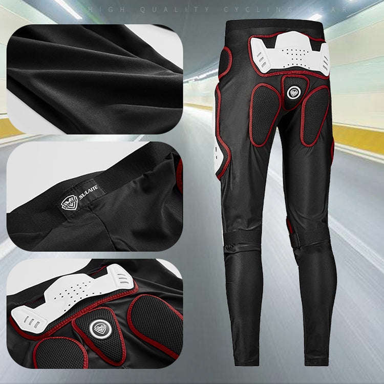 SULAITE Motorcycle Cross-Country Riding Trousers Protective Hip Pants, Specification: XXXXL(Red)