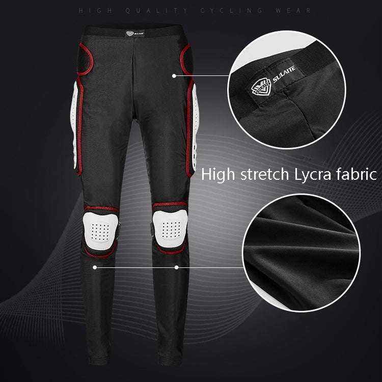 SULAITE Motorcycle Cross-Country Riding Trousers Protective Hip Pants, Specification: XXXXL(Red)