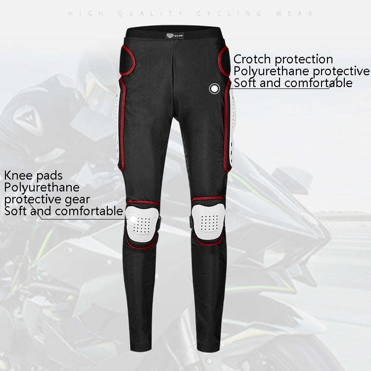 SULAITE Motorcycle Cross-Country Riding Trousers Protective Hip Pants, Specification: XXXXL(Red)