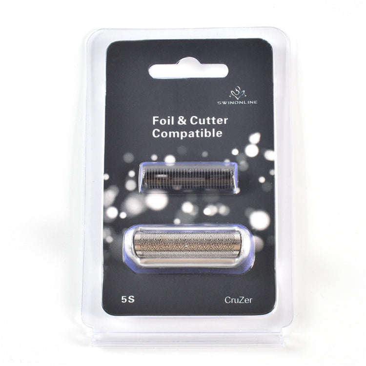 5S Razor Blade Mesh Cutter Head Set For Braun(Silver)