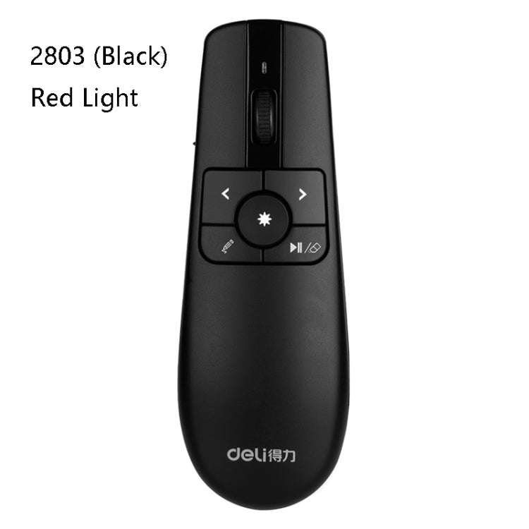 Deli 2.4GHz Laser Teaching Page Flip Pen Remote Play Pen with Flying Mouse, Model: 2803 (Black) R...