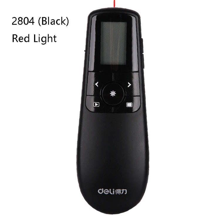 Deli 2.4GHz Laser Teaching Page Flip Pen Remote Play Pen with Flying Mouse, Model: 2804 (Black) R...