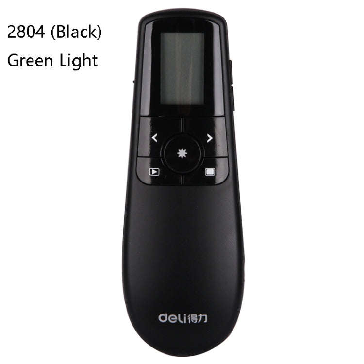 Deli 2.4GHz Laser Teaching Page Flip Pen Remote Play Pen with Flying Mouse, Model: 2804 (Black) G...